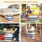 43L Collapsible Laundry Basket Plastic, Pop Up Laundry hamper/Storage Container - Image 5