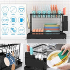 Dish Drying Rack, 2 Tier Large Dish Drying Rack - Image 5