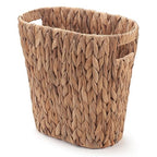 Bathroom Trash Can, Handwoven Wicker Trash Can by YANGQIHOME