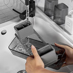 Toothbrush Holder for Bathrooms, 2 Cups Toothbrush Organizer for Bathroom - Image 3