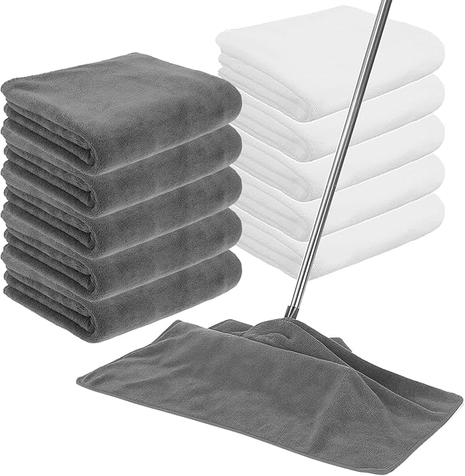 10 Packs Extra Large Microfiber Cleaning Cloth 30" x 20" Reusable Microfiber by Unknown