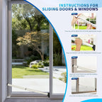 2025 Upgraded 2-in-1 Door Security Bar & Sliding Windows Bar, Adjustable Heavy - Image 6