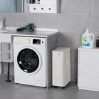 Slim Laundry Hamper with Lid and Wheels, Small Rolling Laundry Basket with - Image 6