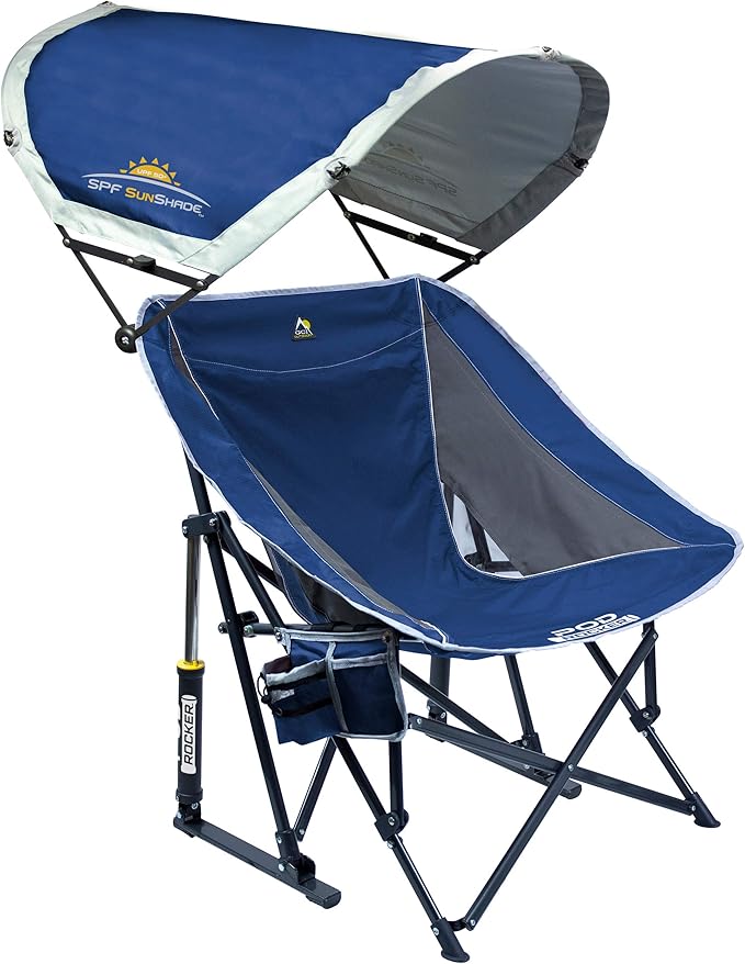 GCI Outdoor Pod Rocker Outdoor Rocking Chair with SunShade Canopy by GCIOUTDOOR