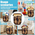 Running Horse Laundry Basket, Laundry Hamper Collapsible Oxford Cloth - Image 7