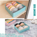 Drawer under Cabinet Clothes Organizer 5 Cell Foldable Storage Cubes Underwear - Image 3