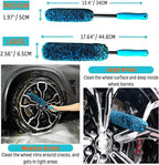 PRO Choice 4 Pack Long Handle Wheel Brush Kit - Image 3