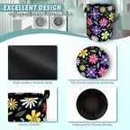 Colorful Hippie Flower Laundry Basket Art Flowers Foldable Funny Laundry Hamper - Image 4