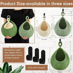 Honeydak Boho Decor Hanging Wall Baskets - Image 2