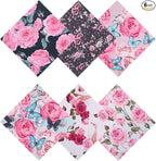 6PCS Thickened Glasses Cleaning Cloth Elegant Flower Design Microfiber Cleaning by BszykzDXI