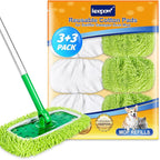KEEPOW Reusable Dry Sweeping/Wet Mopping Cloths Compatible by KEEPOW