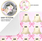 Halloween Ghost Bow Dish Drying Mat - Image 2