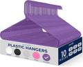 SereneLife Premium 10 Pack Plastic Hangers, Lightweight, Space Saving Clothes by SereneLife