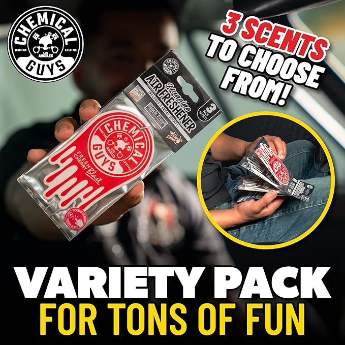 Chemical Guys Car Fresheners, Hanging Air Fresheners, Variety Scent Pack 12 Pack - Image 7