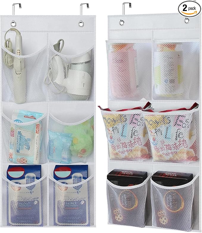 KIMBORA 2 Packs Narrow Over the Door/Wall Shoe Organizer Cruise, Small Hanging by KIMBORA