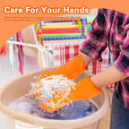 Sibba 1 Pairs Rubber Gloves Dishwashing Kitchen Dish Clean Wash Household - Image 5