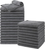 Salon Towels 24 Pack, Super Soft Microfiber Gym Towels, Highly Absorbent by Unimade