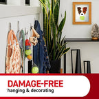 Command Large Satin Brass Double Hooks, 2 Hooks and 2 Strips, Damage-Free Wall - Image 7