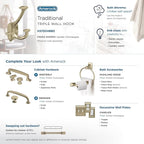 Amerock H37004BBZ | Vicinity Triple Prong Decorative Wall Hook | Golden - Image 6