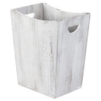 SEHERTIWY Wood Trash Can, Farmhouse Wastebasket Bin by SEHERTIWY