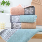 2 Pack Decorative Hand Towels, Leaf Design Cotton, Soft Absorbent Quick-Drying - Image 3