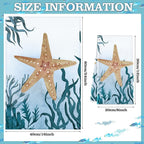Boyiee Set of 6 Beach Kitchen Towels Sea Ocean Animal Nautical Tea Towels 24 x - Image 3