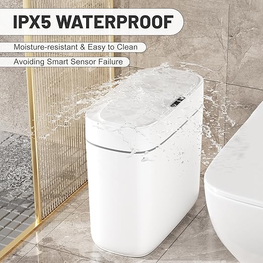 Motion Sensor Small Trash Can for Bathroom, 3.5 Gallon Automatic Touchless - Image 4