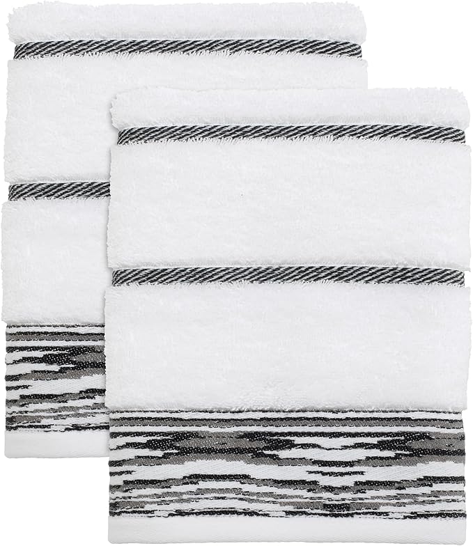 Nicole Miller - Hand Towels, Soft & Absorbent Cotton, Dorm Room Essentials by NicoleMiller