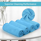 HOMEXCEL Blue Microfiber Cleaning Cloth 100 Pack, Microfiber Towel - Image 2
