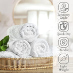 GOLD TEXTILES Bulk Pack 60 Pcs White Economy 15x25 Inches Basic Hand Towel - Image 2