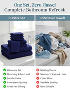 Casa Platino 100% Cotton Bath Towels - Image 6