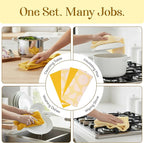 MosJos Kitchen Towels Set of 4 Premium Hand Towels 18 x 28 Inch Large Tea Towels - Image 6