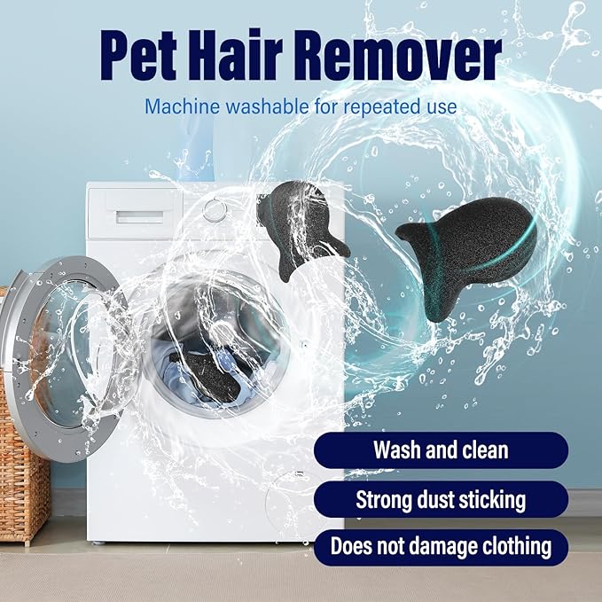 Pet Hair Remover for Laundry, Reusable Dog & Cat Hair Remover Tool, Effectively - Image 4