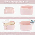 Large Rectangle Blankets Baskets 22"x17"x12" Toy Basket - Image 7