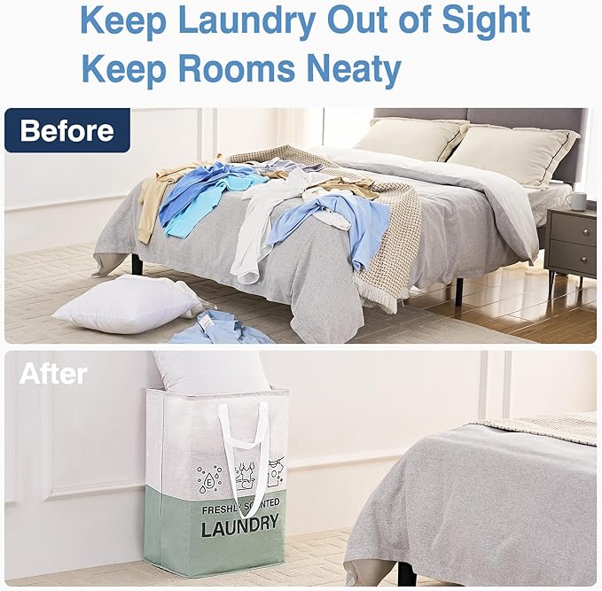 ELONG HOME Laundry Baskets, 92L Freestanding Laundry Basket - Image 4
