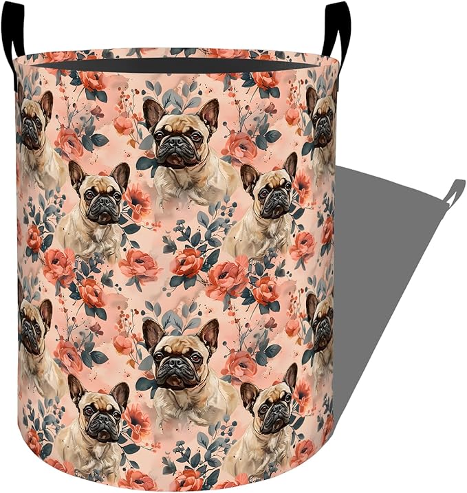 Cute Bulldog Laundry Basket by Ti+Caldi
