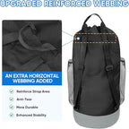 BALEINE 2PK 120L Laundry Bag Backpack, 900D Oxford Fabric Large Travel Laundry - Image 2