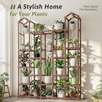 Large Plant Stand Indoor Plant Stands Outdoor Tall Plant Shelf for 18-23 Pots Corner Tiered Plants Stands for Multiple Plants Wood Hanging Plants Holder for Garden Balcony Patio Window Porch​​​ - Image 6