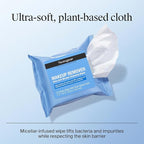 Neutrogena Makeup Remover Wipes Micellar Alcohol-Free Face Towelettes Remove - Image 6