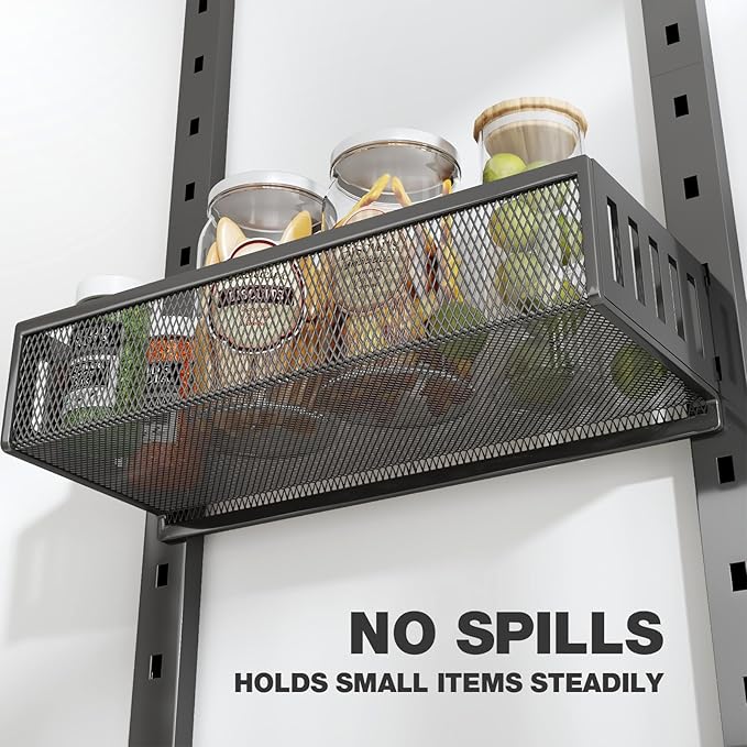 Pantry Door Organizers and Storage, 6-Tier Large Wide Metal Heavy-Duty Frame - Image 3