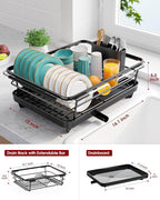 Extendable Dish Drying Rack Over Sink - Image 4