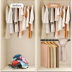 STORAGE MANIAC Adjustable Closet Rod Extender, Heavy Duty Space-Saving Clothes - Image 4