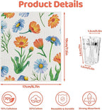6 Pack Swedish Dishcloths for Kitchen, Swedish Rag Absorbent Spring Floral Dish - Image 2