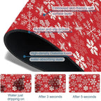 Christmas Merry Xmas Sink Splash Guard Santa Claus Faucet Absorbing Mat Fast - Image 3