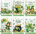 Breling Set of 6 St. Patrick's Day Kitchen Towels Shamrock Green Dish Towel by Breling