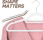 Velvet Hangers 30 Pack with Gold Hooks, Non-Slip Slim Felt Hanger - Image 5