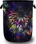 Personalize Mandala Laundry Basket Oxford Cloth Foldable Galaxy Laundry Hamper by Unknown