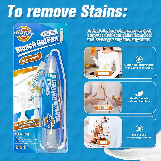 Bleach Pen For Clothing, Bleach Pen, Stain Remover Pen, bleach Gel pen - Image 2