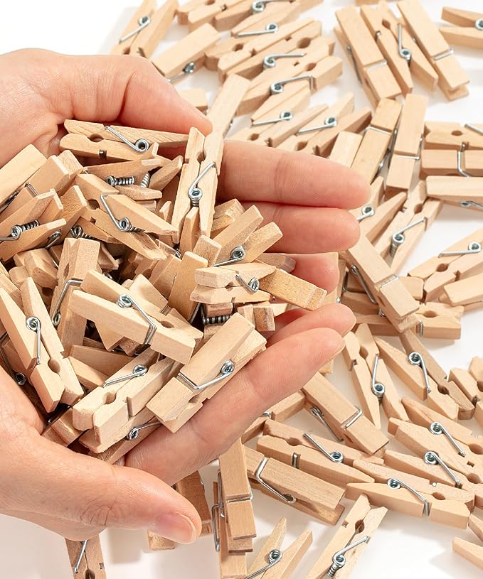 Mr. Pen- Wooden Clothes Pins, Natural Wood, 1.4 Inch, Mini Clothes Pins by MrPen