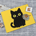 Cat Dish Drying Mat for Kitchen Counter Decor 18x24 Inch Floral Absorbent - Image 8